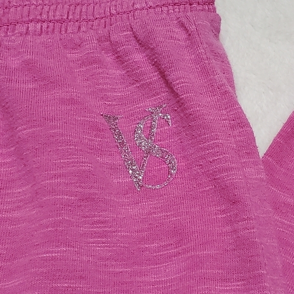 Rare Vintage Y2K Victoria's Secret Silver Glitter Racerback Tank Flare Pants Set - Picture 13 of 16
